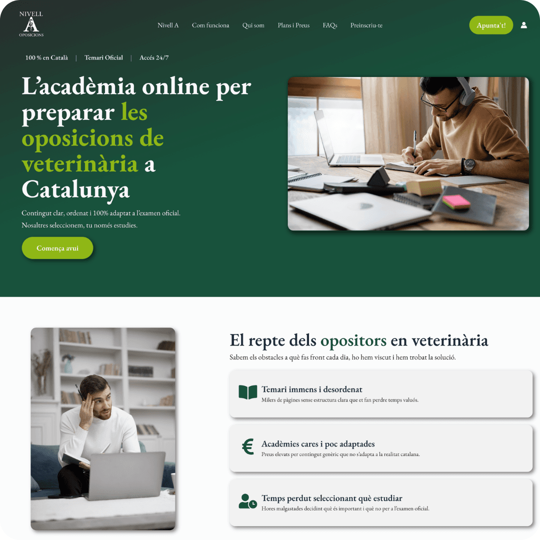 Exemple de web creada per Kodia